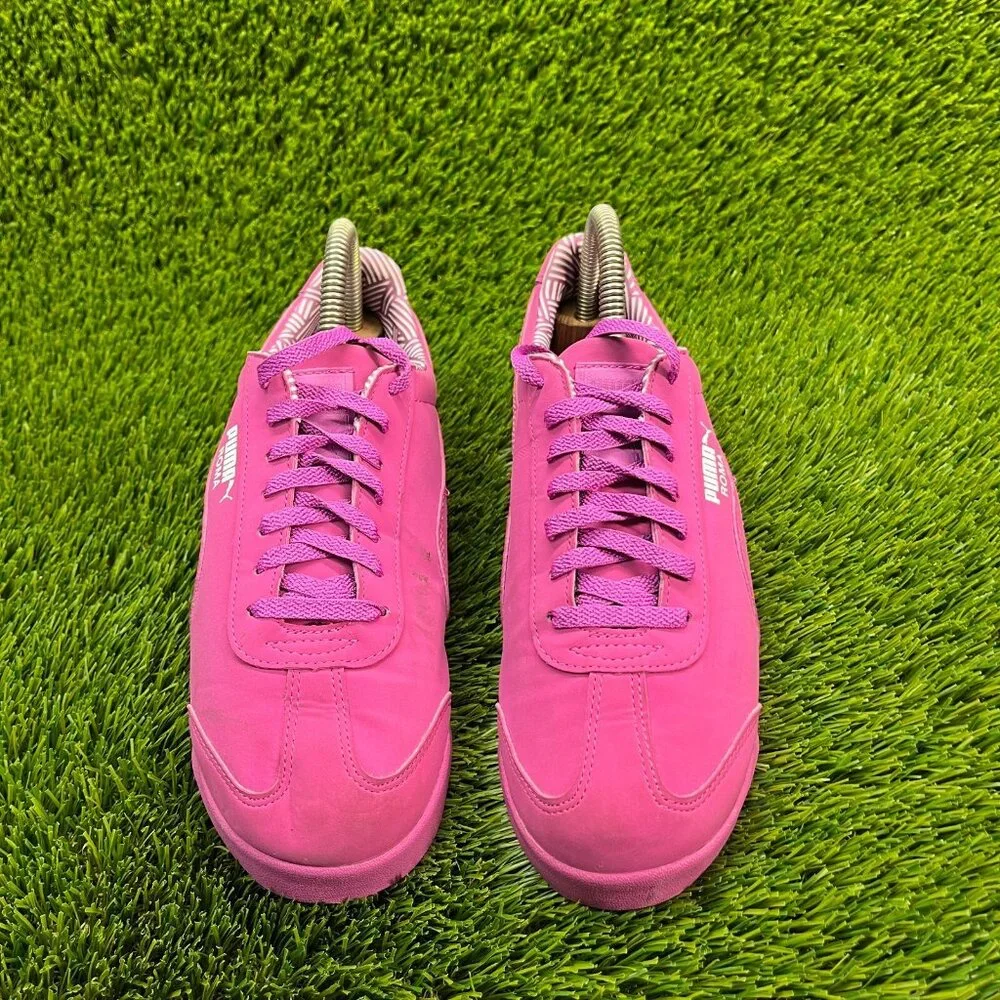 Puma Roma Nm Girls‎ Size 6Y Pink Running Casual Walking Shoes Sneakers